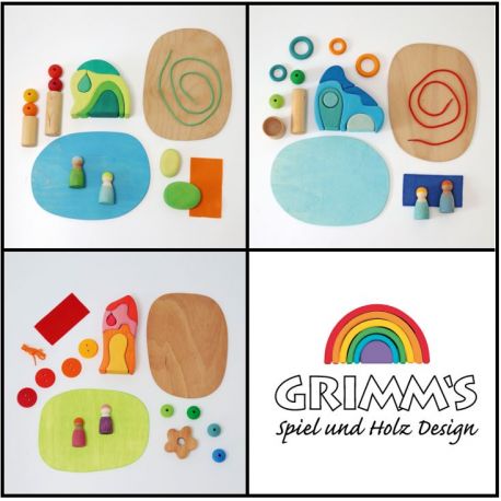 Grimms kleine wereld pakket (3 x small world sets)