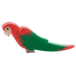 Houten papegaai rood, Ostheimer 21402