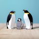 Houten pinguin mannetje, Bumbu toys 2040