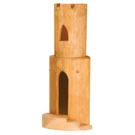 Houten ridder kasteeldeel - Ronde toren met trap (5-delig), Ostheimer 26802