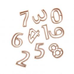 Grennn waldorf cijfers uitstekers (0-9)
