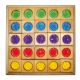 Houten transparante blokken gekleurd (25 stuks), Bauspiel 0225