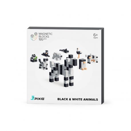 PIXIO Themaset - Zwart witte dieren (195 delig)