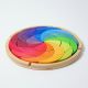 Puzzel regenboog kleurencirkel, Grimms 43366