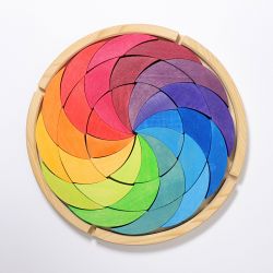 Puzzel regenboog kleurencirkel, Grimms 43366