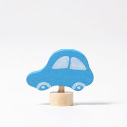Houten blauwe auto, grimms 03561