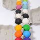 Set van 6 houten pastel gekleurde ballen, Grimms 10238