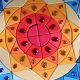 Mandala puzzel zon met glitterstenen, grimms 43084