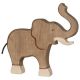 Houten olifant (slurf omhoog), Holztiger 80148