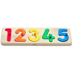 Houten cijfers puzzel (1-5), Bajo 44740