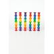 Set van 36 houten regenboog rolletjes, Grapat 15-104