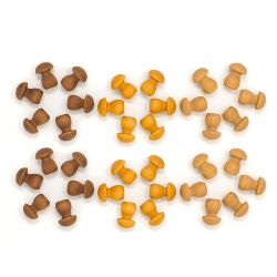 Houten mandala paddenstoelen (36 stuks), Grapat 18-202