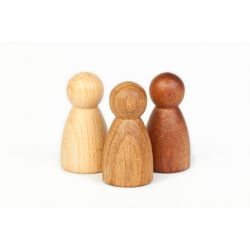 Set van 3 houten nins, Grapat 17-169