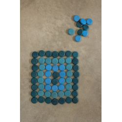 Houten mandala kleine munten (36 stuks), Grapat 18-198
