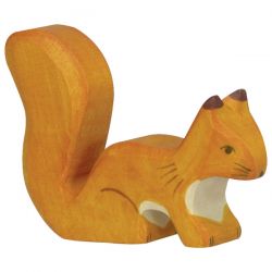 Houten eekhoorn staand oranje, Holztiger 80107