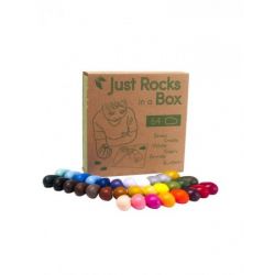 Set van 64 sojawas krijtjes (2 x 32 kleuren), Crayon Rocks