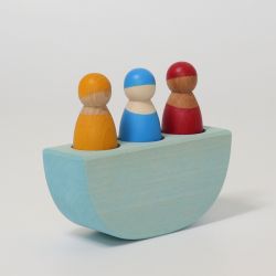 3 Regenboogvrienden in een boot, Grimms 07511