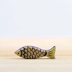 Houten paarse forel vis, Bumbu toys 462