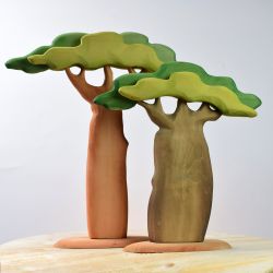 Set van 2 baobab bomen (lang en breed), Bumbu toys
