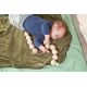 Houten naturel baby slinger (1 meter lang), grapat 16-140