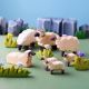 Houten kudde schapen (7 stuks), Bumbu toys 7294