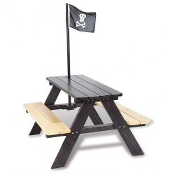 Houten picknicktafel piraat