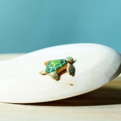 Houten baby schildpad (groen), Bumbu toys 8438