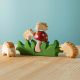 Houten egel set met paddenstoel, Bumbu toys 465