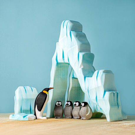 Pinguïn familie met ijsklif en ijsschots, Bumbu toys 6184