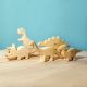 Houten stegosaurs naturel, Bumbu toys 1574