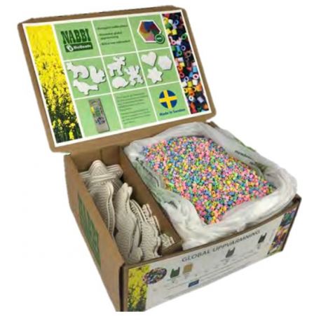 Schoolbox groot pastel mix kleuren (biologisch afbreekbaar), Nabbi biobeads