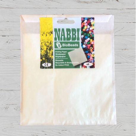 Herbruikbaar strijkpapier voor strijkkralen, Nabbi biobeads