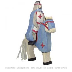 Houten blauwe ridder (zonder paard), Holztiger 80247