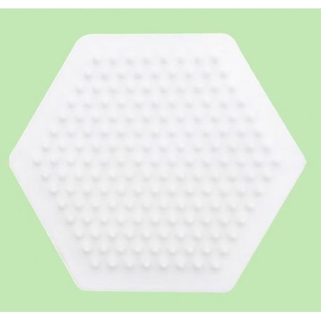 Grondplaat voor strijkkralen hexagon (biologisch afbreekbaar), Nabbi biobeads