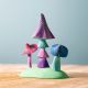 Bumbu toys houten pastel bogen met magische paddenstoelen