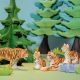 Houten tijgerfamilie, Bumbu toys 9506
