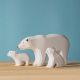 Houten ijsberen set (3 beren), Bumbu toys 2047